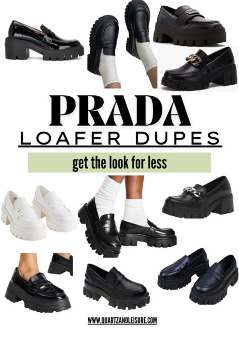 prada platform dupes|best Prada loafer dupe.